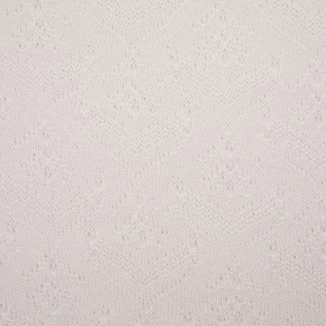 Organic Cotton Lace Blanket - Various Colours