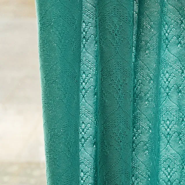 Organic Cotton Lace Blanket - Various Colours