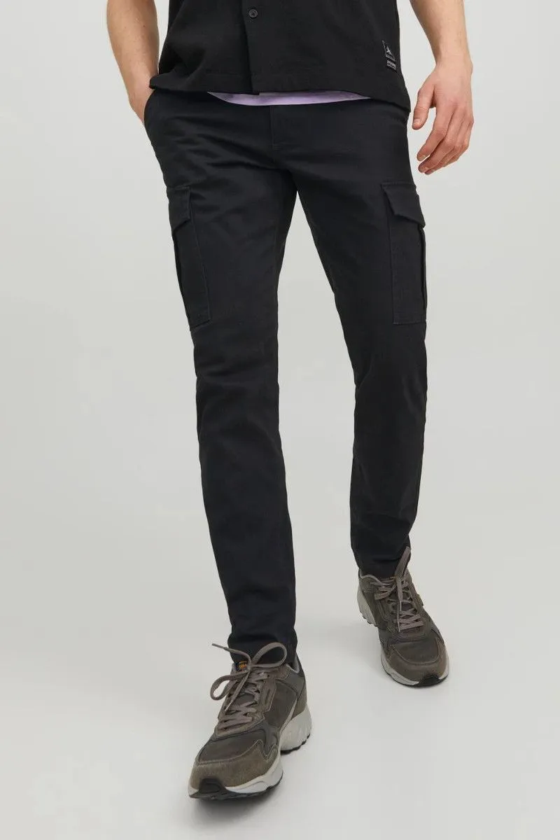 Pantaloni cargo slim fit Nero