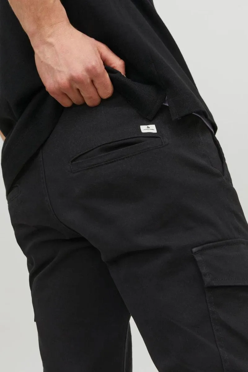 Pantaloni cargo slim fit Nero