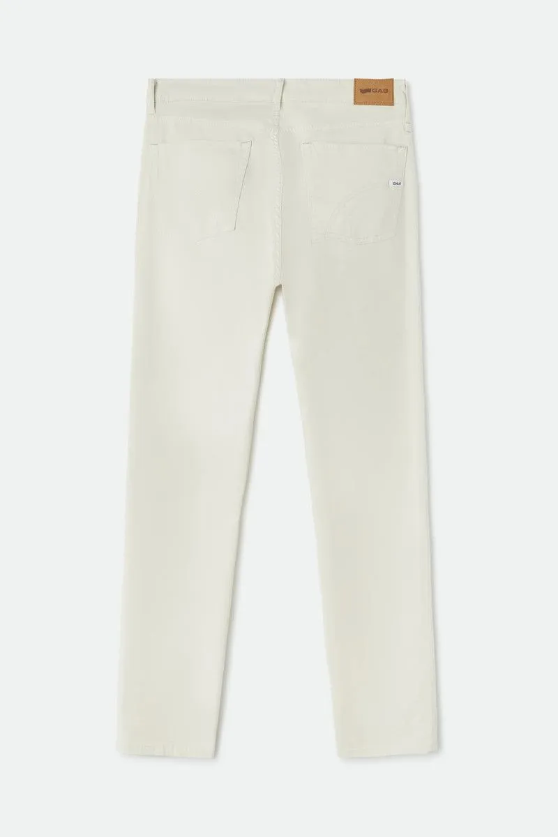 Pantaloni slim fit uomo Bianco