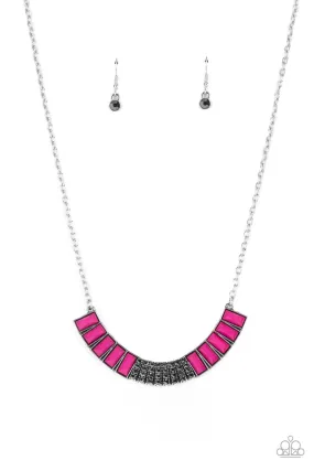 Paparazzi Coup de MANE - Pink Necklace