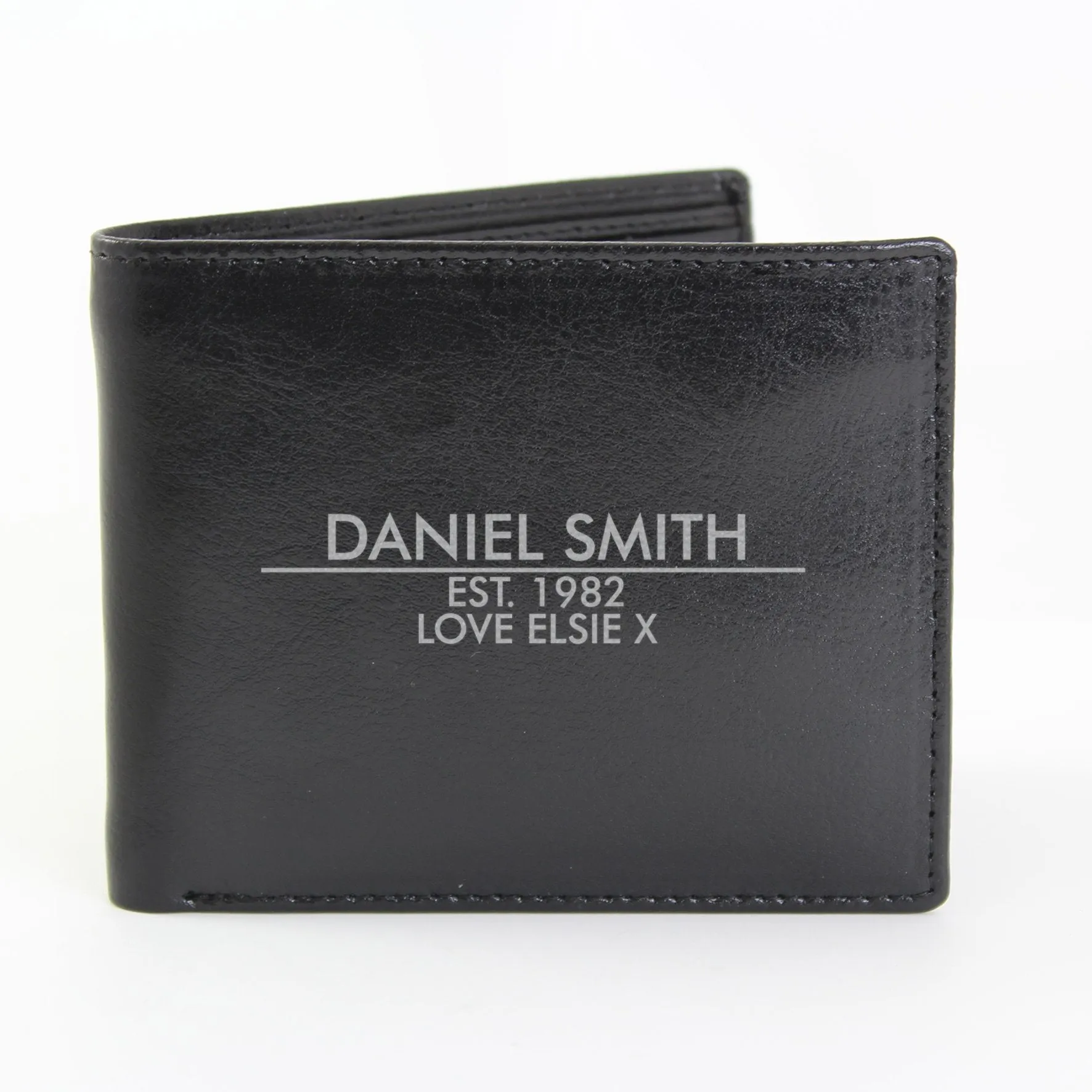 Personalised Classic Leather Wallet