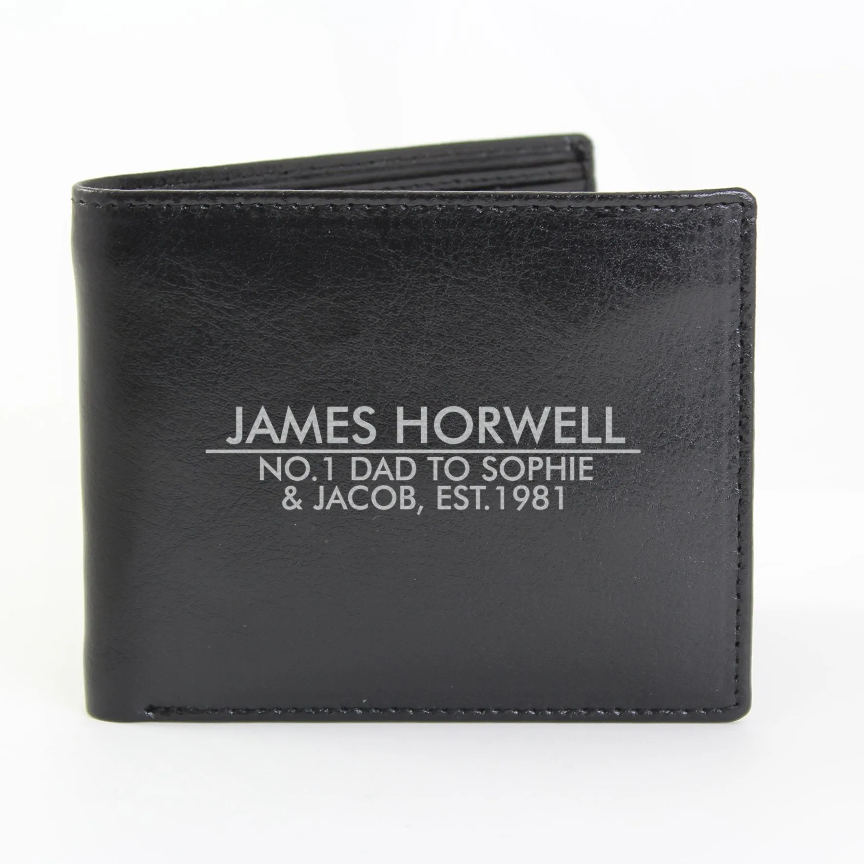 Personalised Classic Leather Wallet