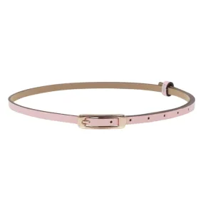 Pink Belt With Gold Buckle