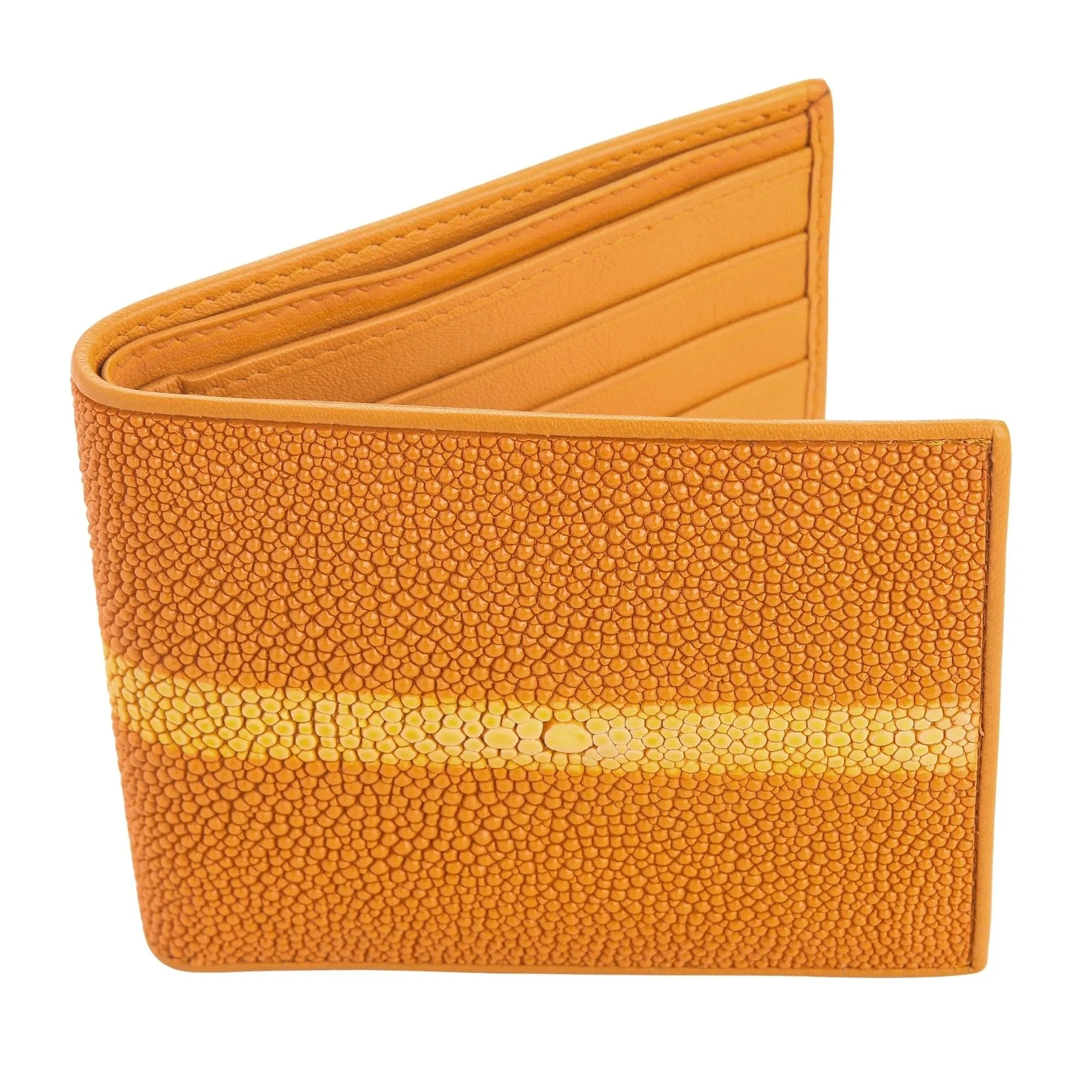 Row Orange Stingray Skin Wallet