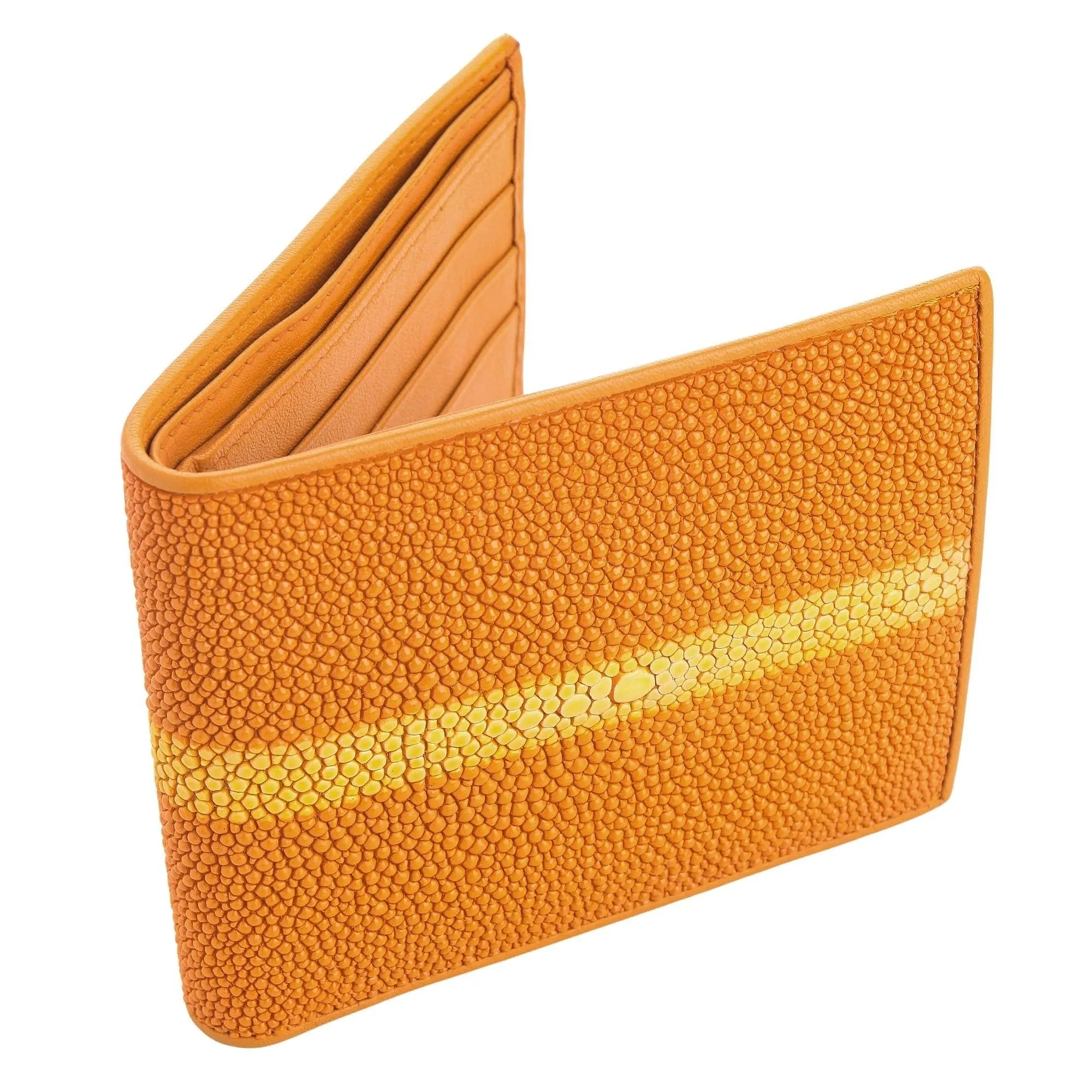 Row Orange Stingray Skin Wallet