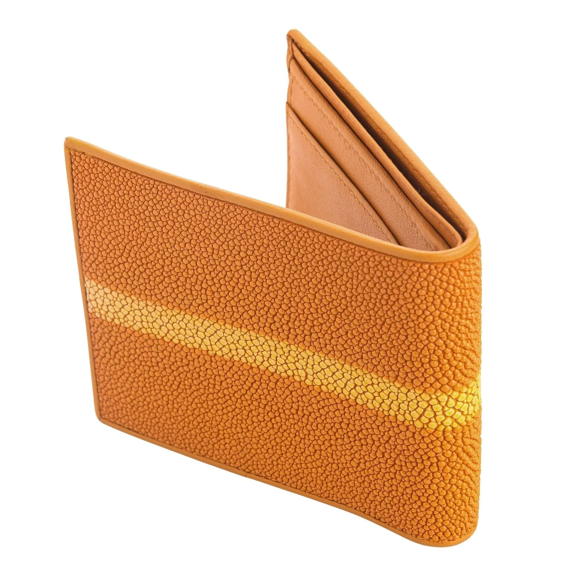 Row Orange Stingray Skin Wallet