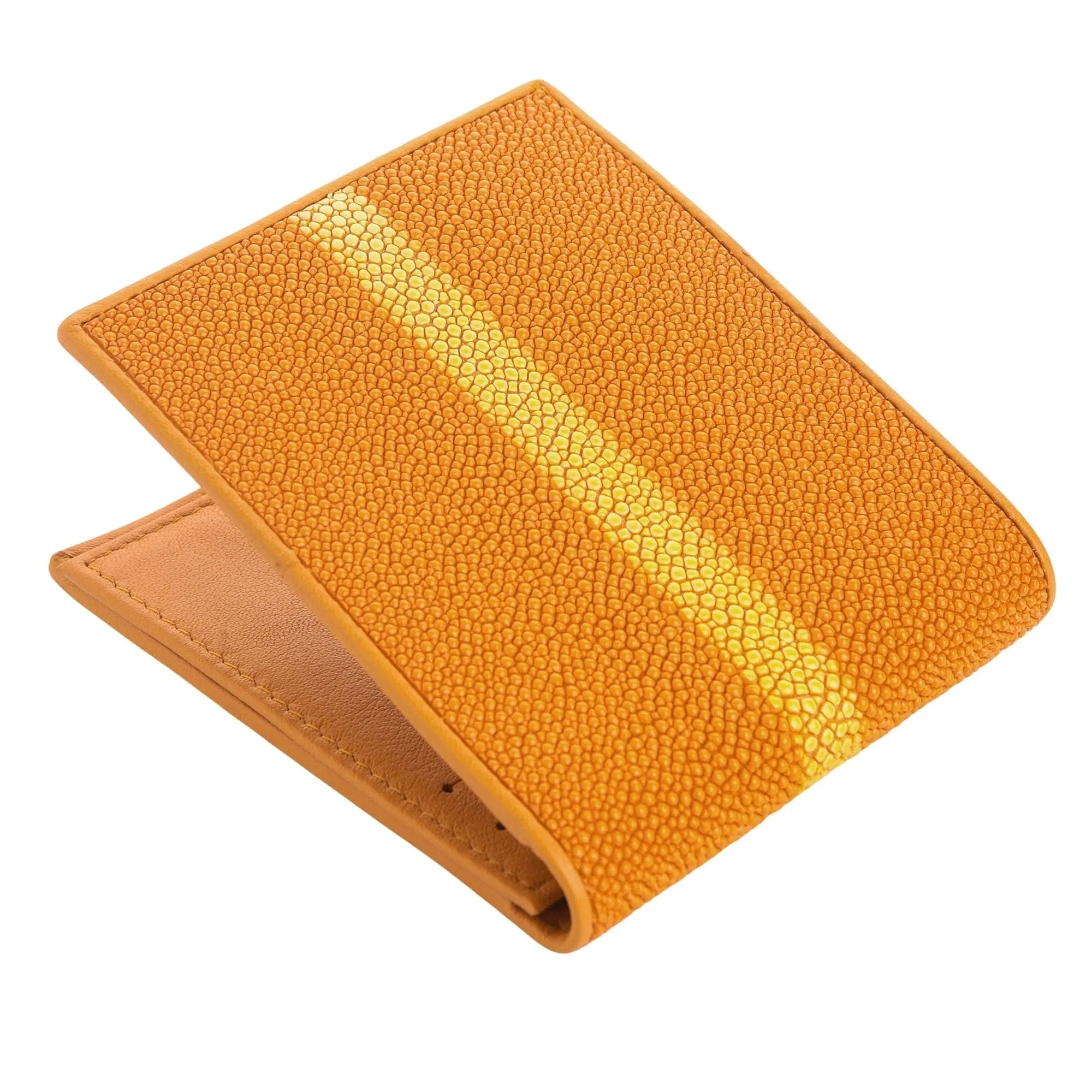 Row Orange Stingray Skin Wallet