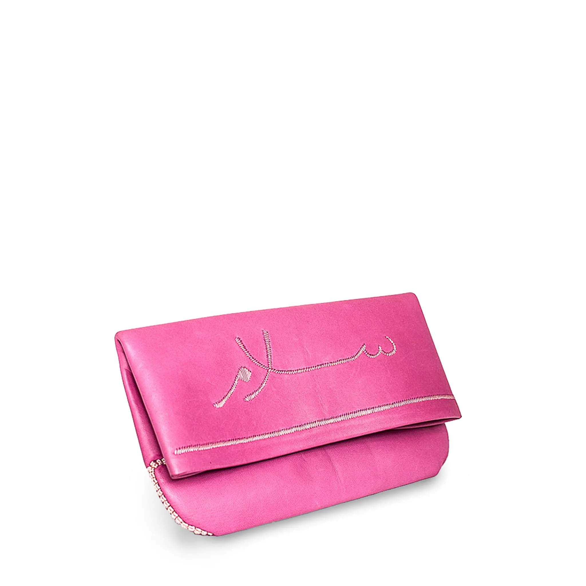 Salam Peace Evening Clutch Bag in Pink, Rosé