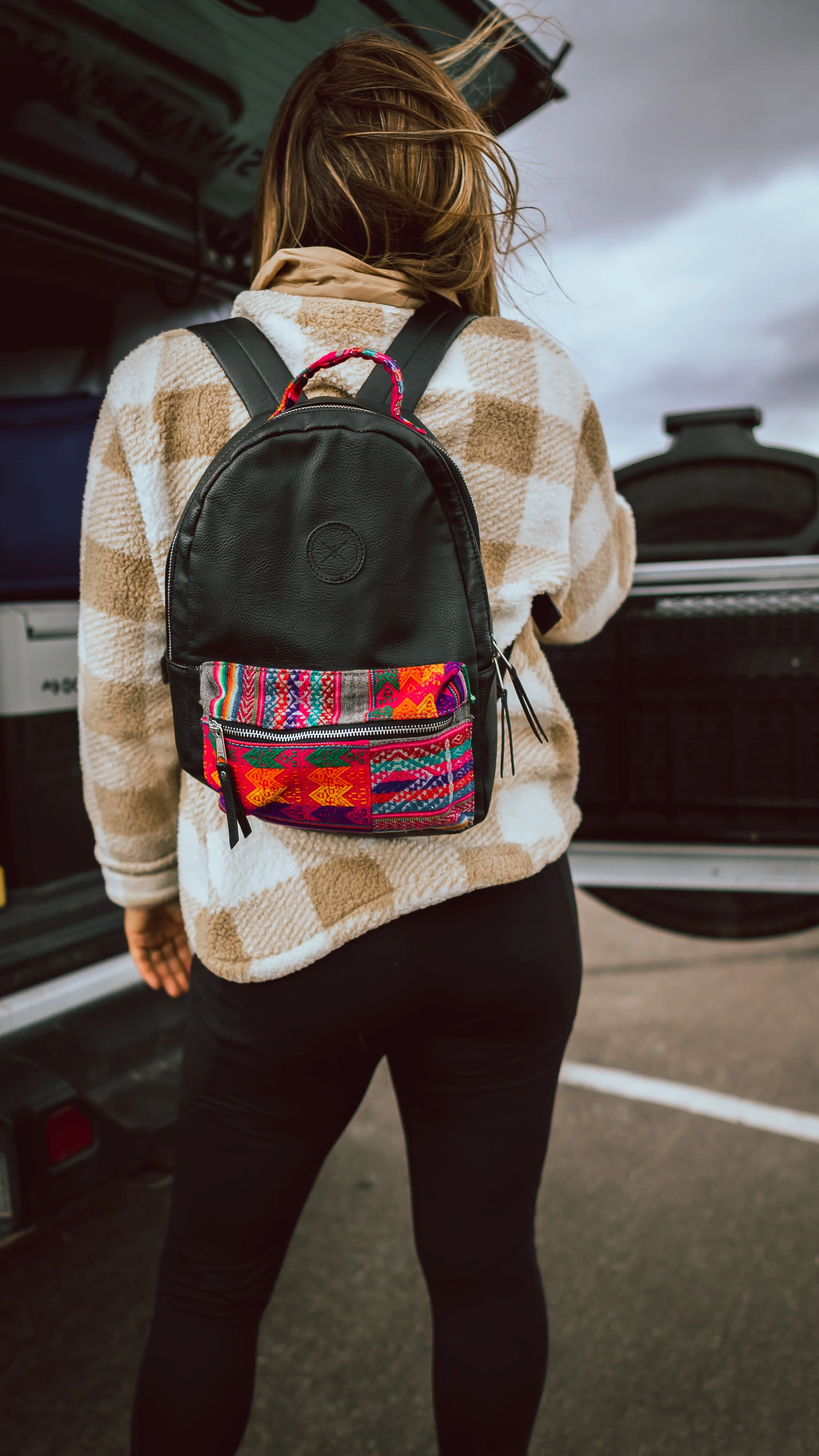 Slate Patchwork Backpack