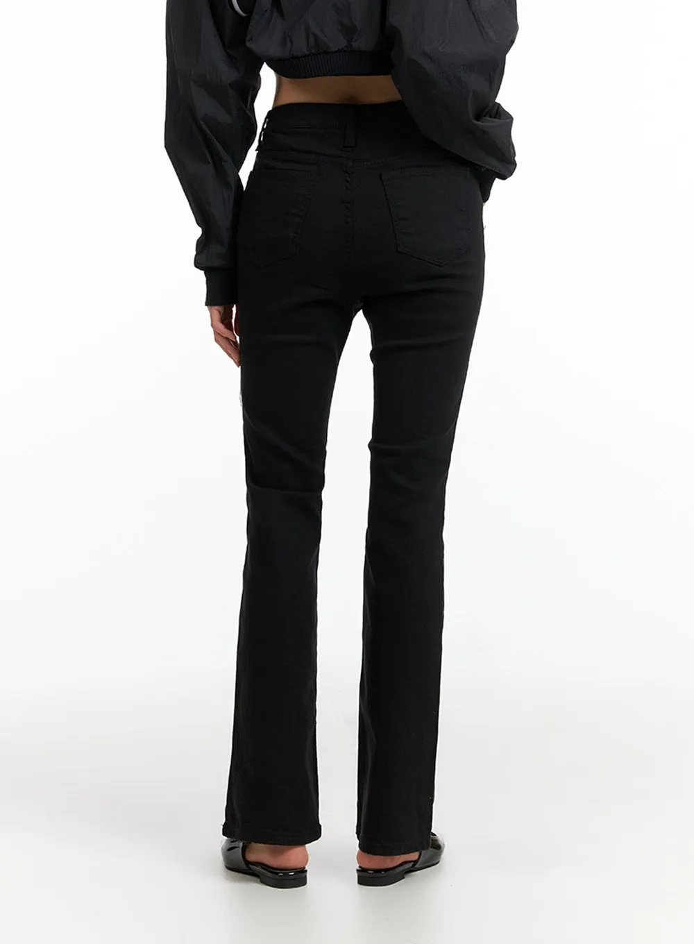 Slim-Fit Bootcut Pants IF402