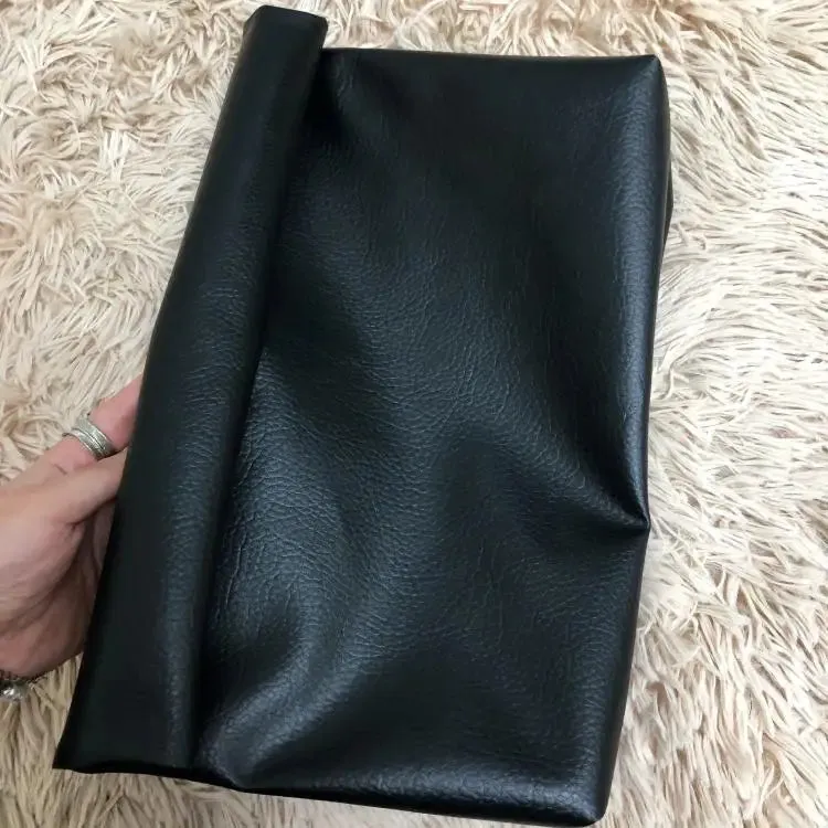 Solid color Women Clutch bag soft pu leather Lady evening bags Envelope Bag Large capacity Black purse