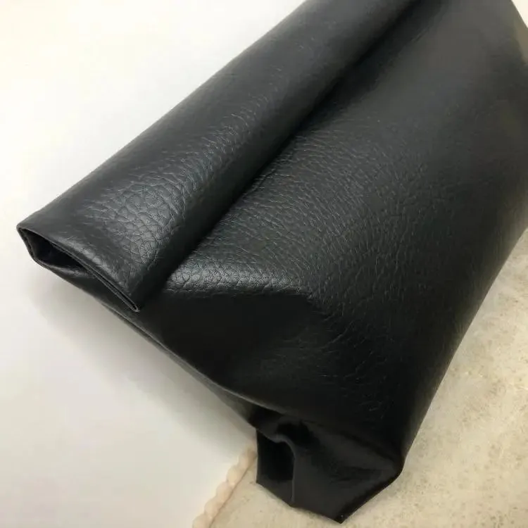 Solid color Women Clutch bag soft pu leather Lady evening bags Envelope Bag Large capacity Black purse