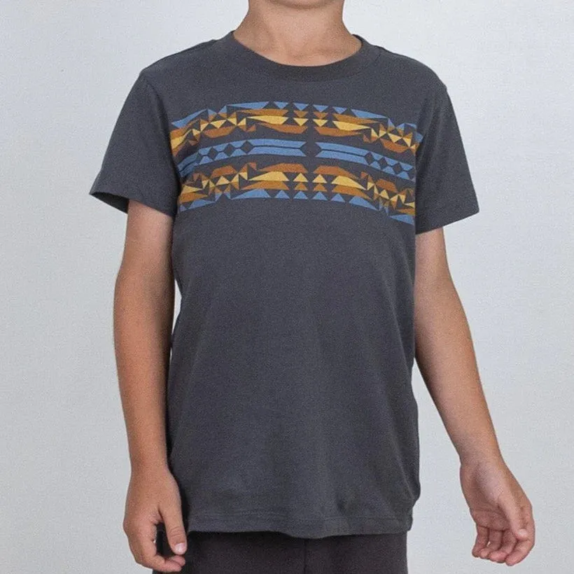 TINY WHALES NOMAD CREW NECK TEE | VINTAGE BLACK