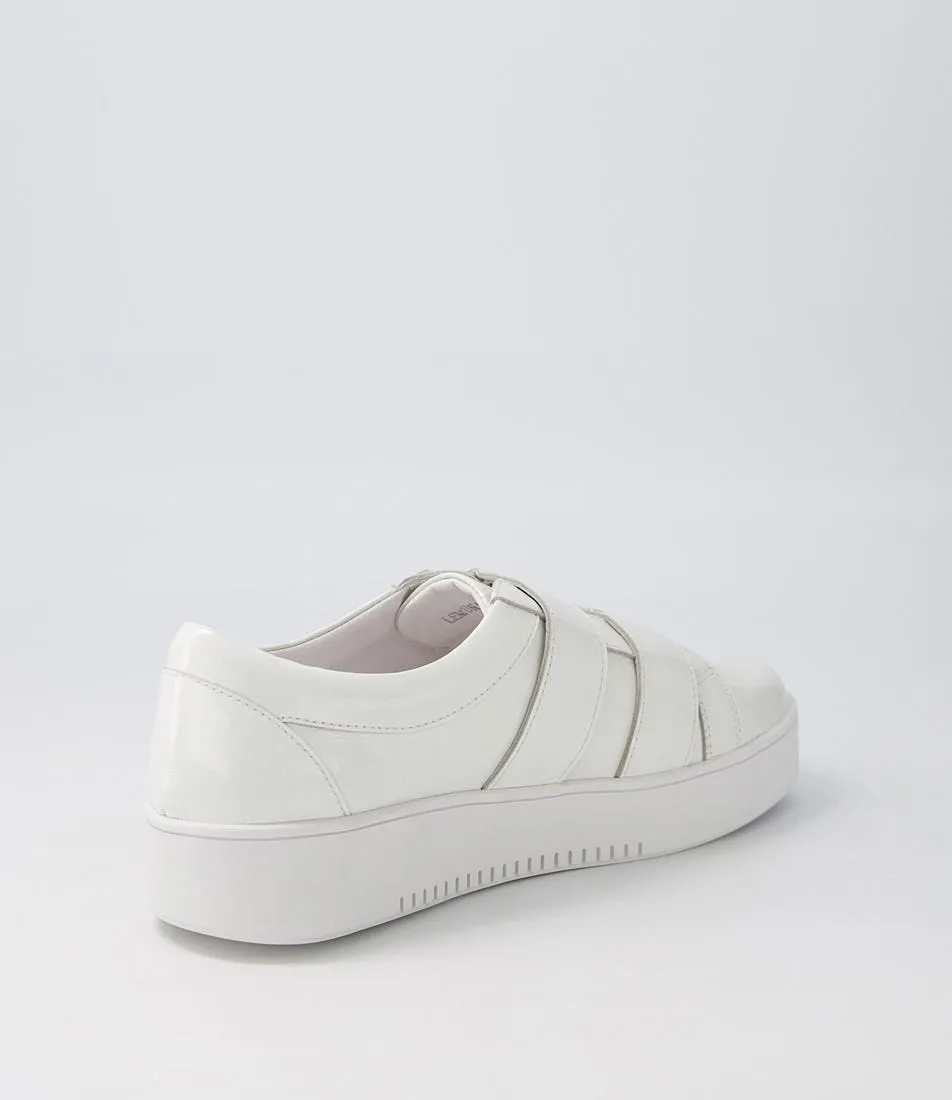 TOP END Lemuna White Patent Leather Sneakers