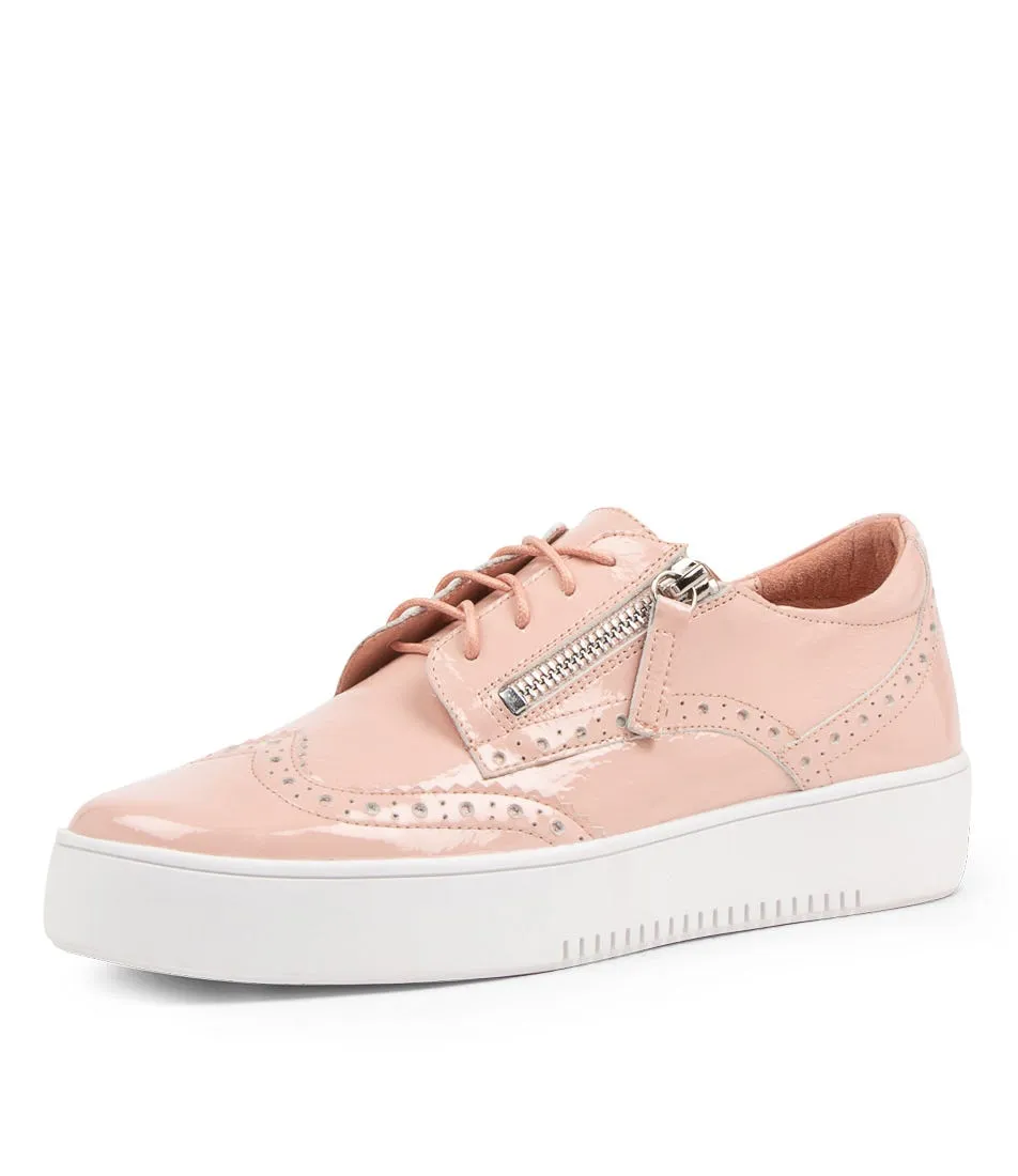 TOP END Leon Pale Pink Patent Leather Sneakers Ws