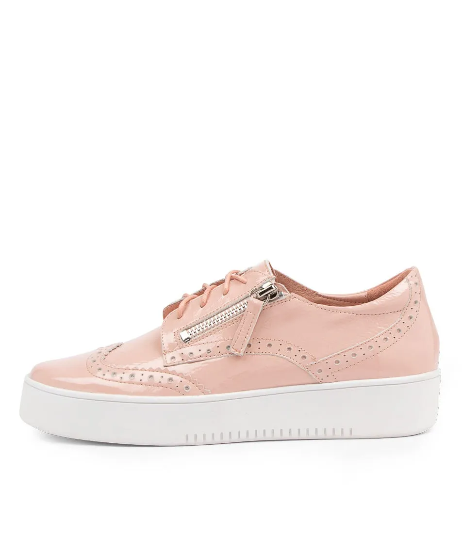 TOP END Leon Pale Pink Patent Leather Sneakers Ws