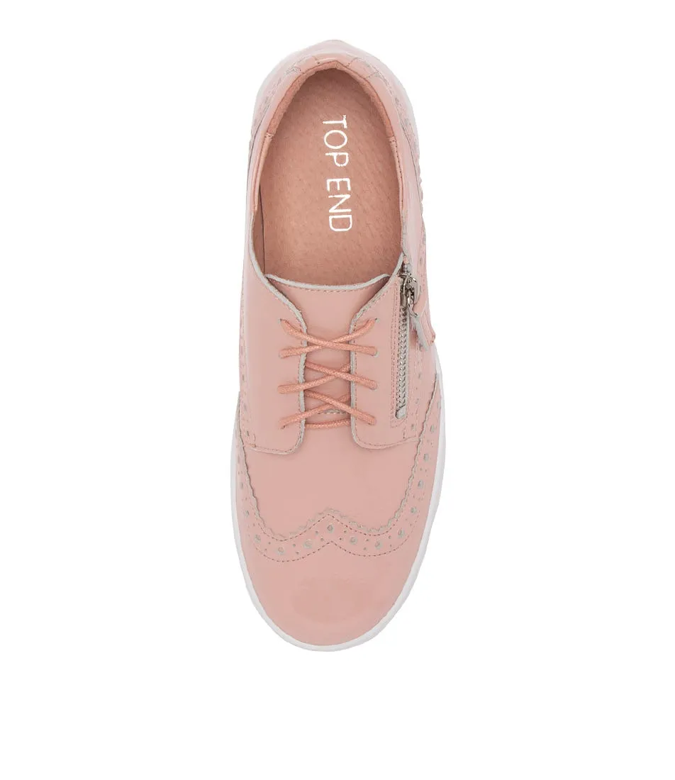 TOP END Leon Pale Pink Patent Leather Sneakers Ws