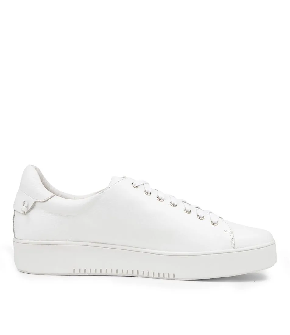 TOP END Lizzy White Leather Sneakers Ws