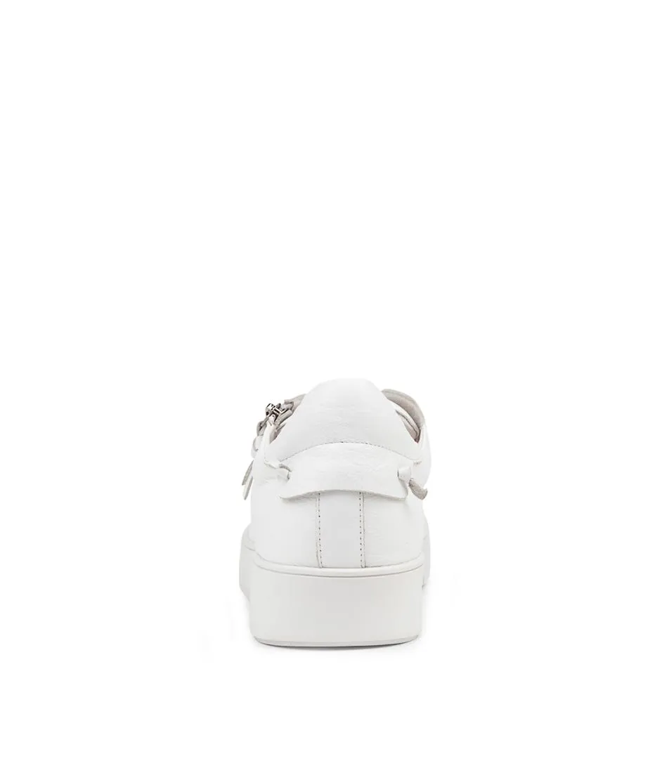 TOP END Lizzy White Leather Sneakers Ws