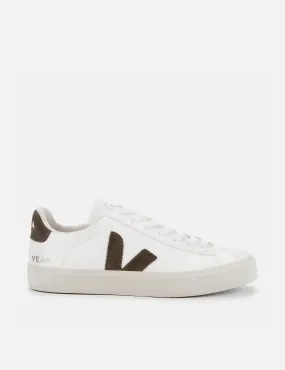 Veja Campo (Chrome Free) Trainers - Extra White/Khaki