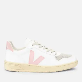 Veja Women’s V-10 Faux Leather and Suede Trainers - UK 3 | Coggles