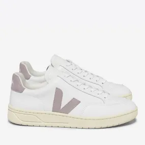 Veja Women's V-12 Logo-Appliquéd Leather and Suede Trainers - UK 4 | Coggles