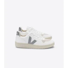 Veja Womens V10 CWL Trainer in White Oxford Grey
