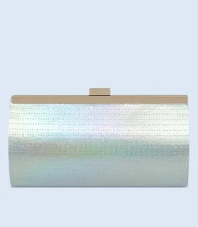 WB2406-AQUA-Women Snazzy Clutch