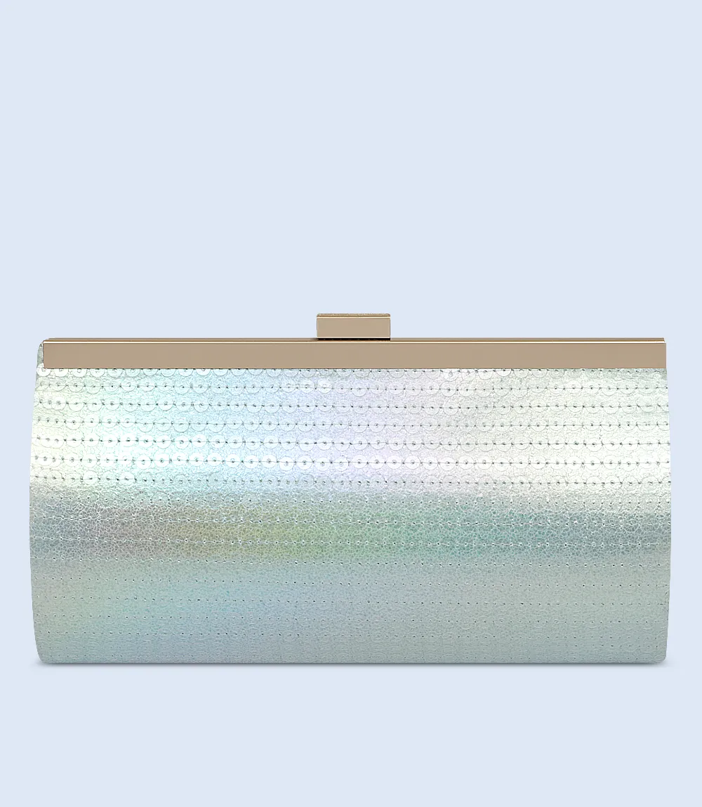 WB2406-AQUA-Women Snazzy Clutch