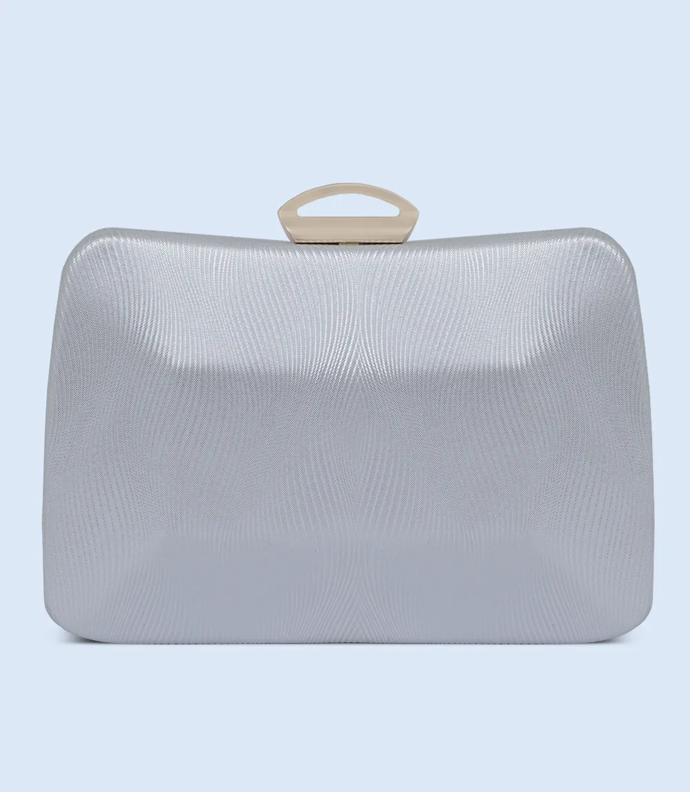 WB2499-WHITE-Women Snazzy Clutch