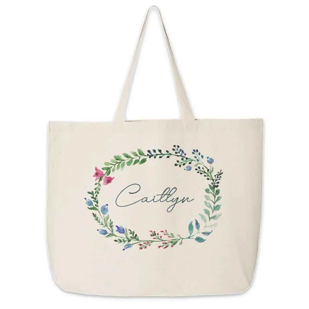 Wedding Party Tote Bag Personalized with a Farmhouse Theme