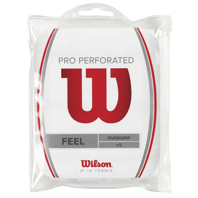 Wilson - Pro Perforated Overgrips Set of 12 white