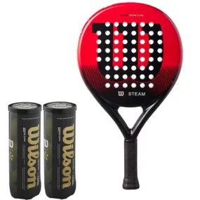 Wilson Steam Elite Padel 2 + Ballen