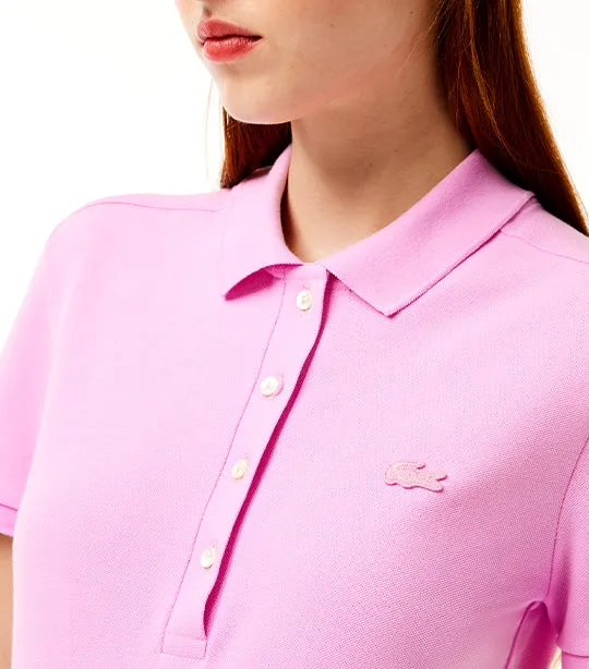 Women's Lacoste Stretch Cotton Piqué Polo Shirt Gelato