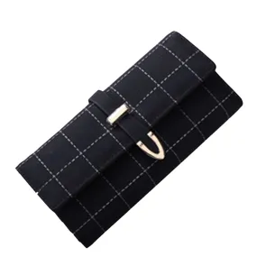 Women's Luxury Long Zipper Leather Wallet Phone Bag Purse