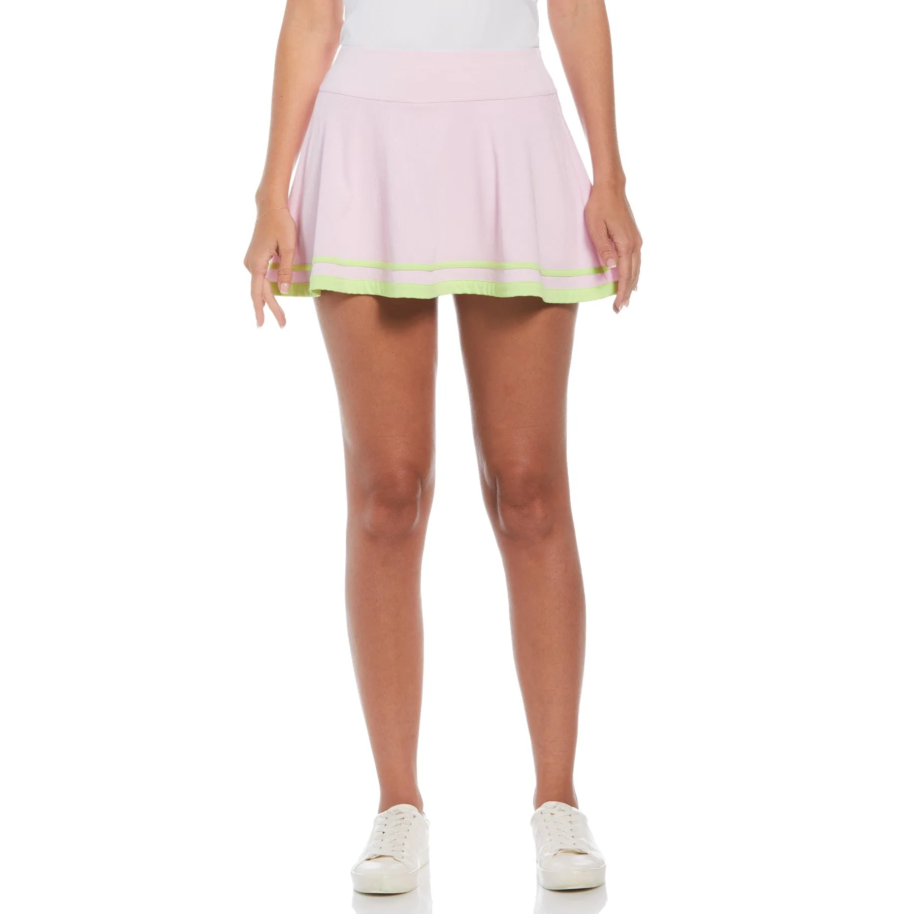 Women's Ribbed Flounce Tennis Skort In Gelato Pink