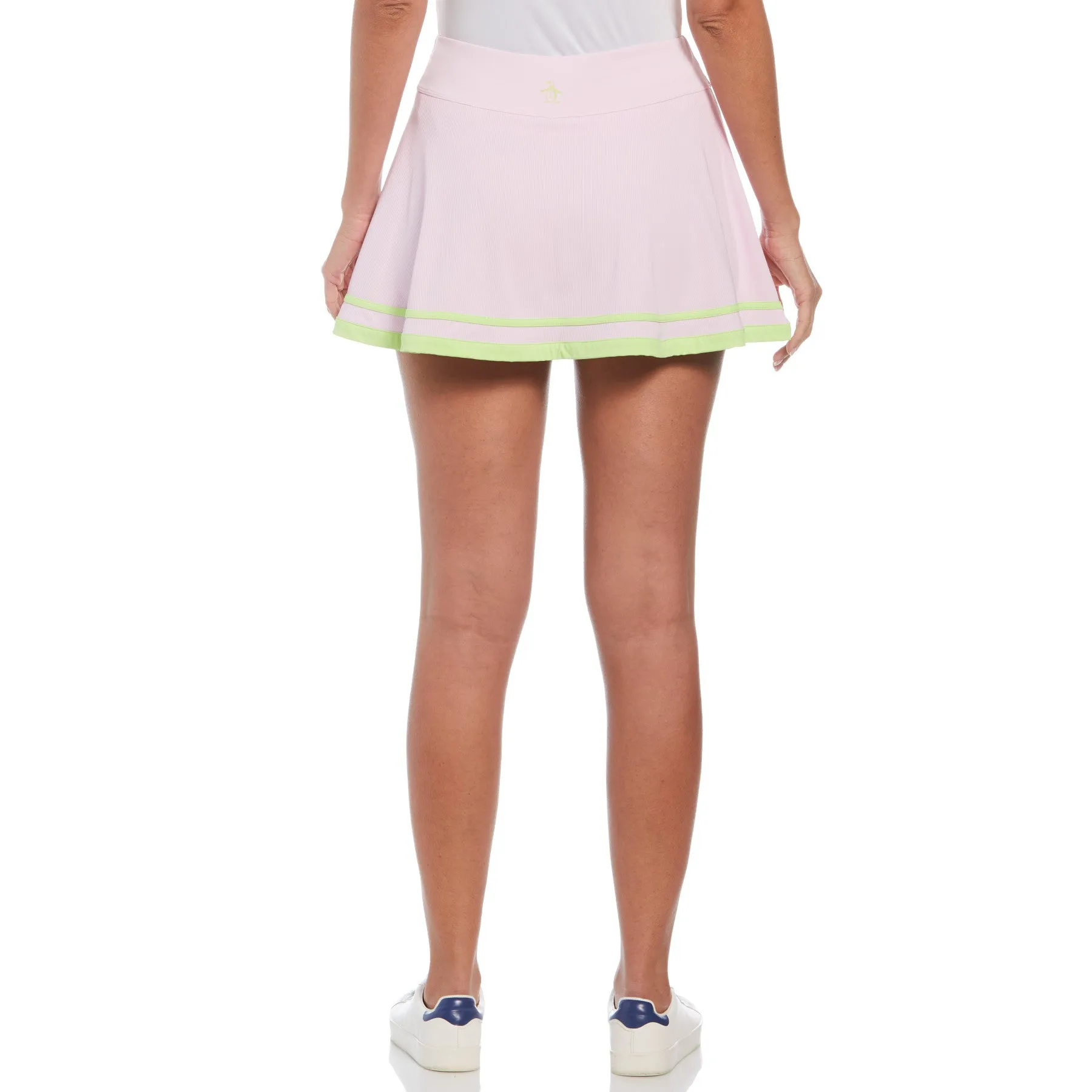 Women's Ribbed Flounce Tennis Skort In Gelato Pink