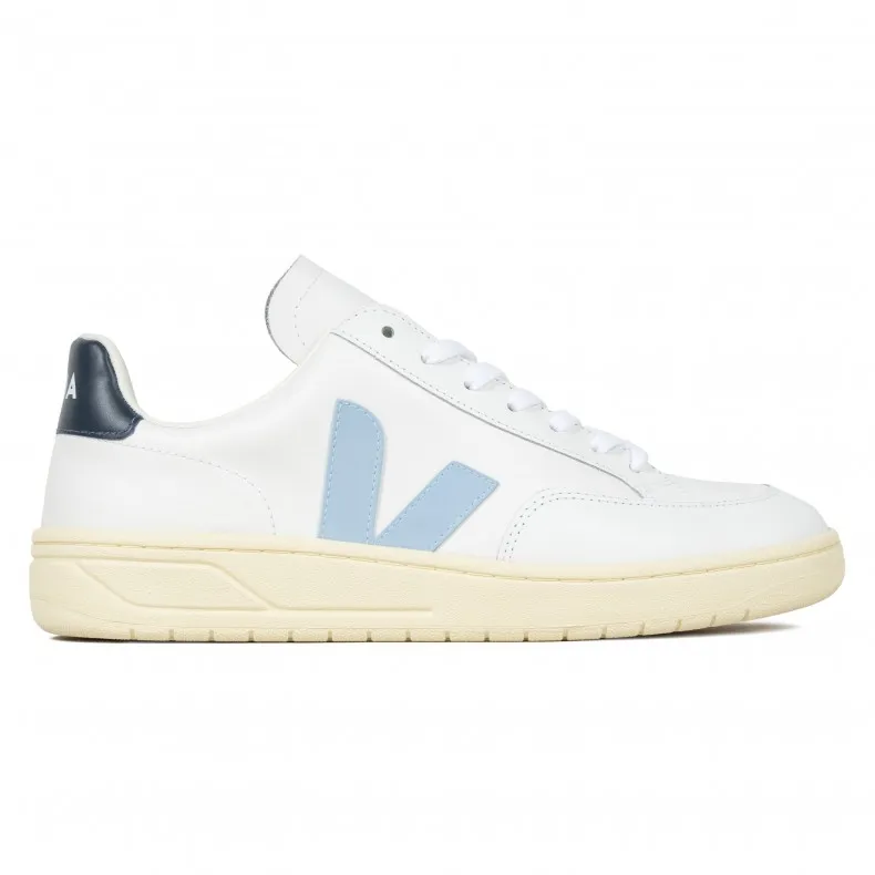 Women's Veja V-12 Leather (Extra White/Steel/Nautico)