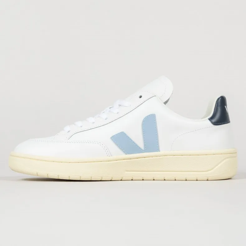 Women's Veja V-12 Leather (Extra White/Steel/Nautico)