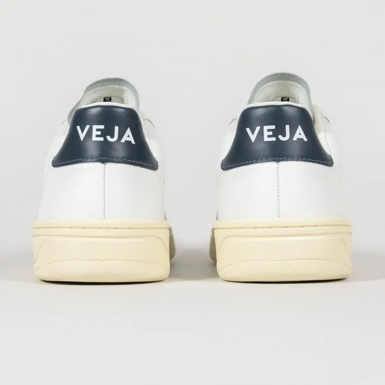 Women's Veja V-12 Leather (Extra White/Steel/Nautico)