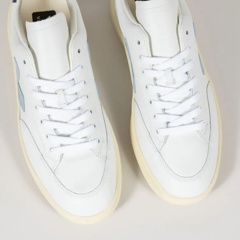 Women's Veja V-12 Leather (Extra White/Steel/Nautico)