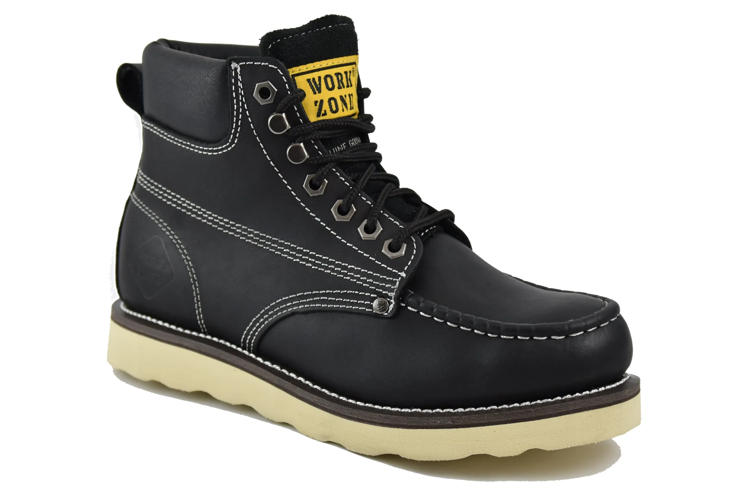 Work Zone Men's Moc-Toe 6 Soft Toe Work Boot