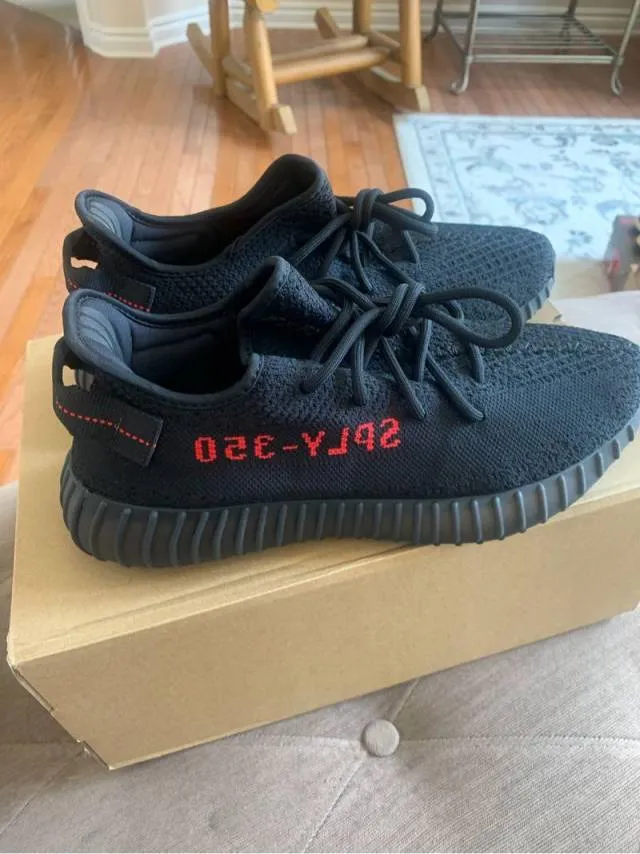 Yeezy 350 v2 bred DS W GOAT RECEIPT