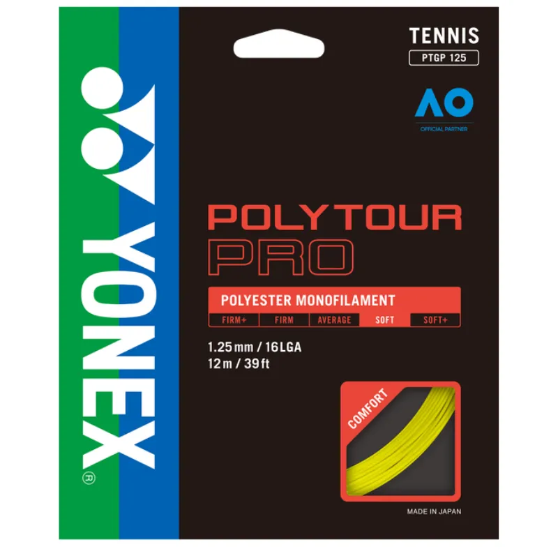 Yonex Poly Tour Pro 125 200m yellow