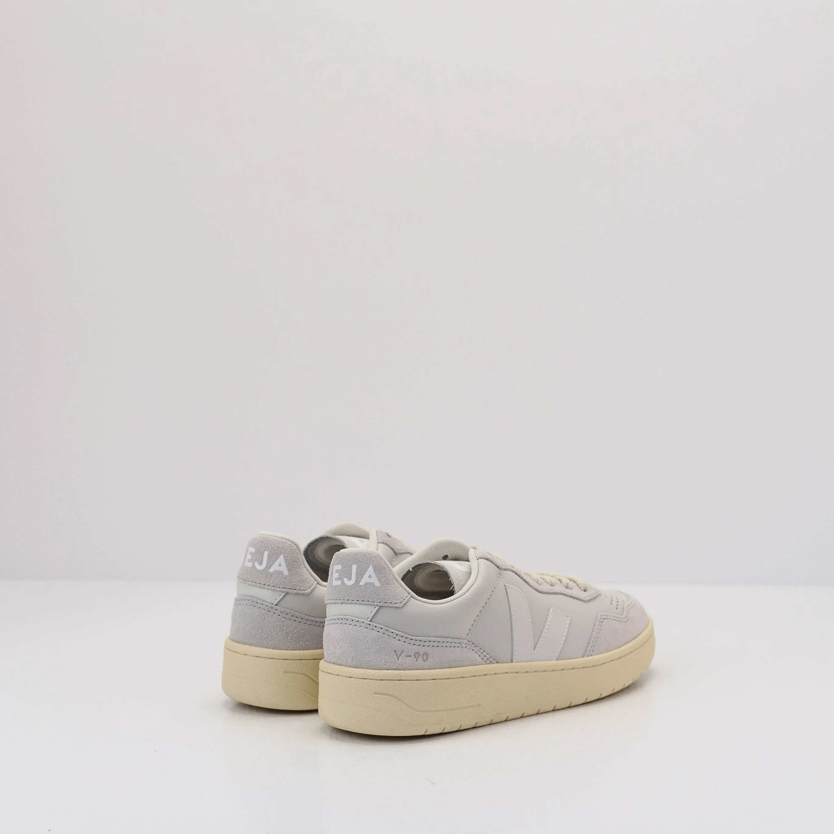 ZAPATILLA - VEJA - V-90 LEATHER GRAVEL WHITE VD2003379A HOMBRE